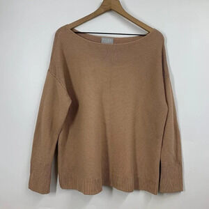 Pure Collection Women's 100% Cotton Long Sleeve Pullover Knit Sweater Size‎ 12